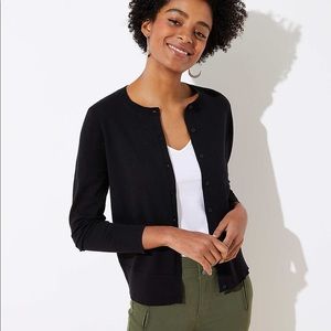 Loft Plum Coloured Signature Cardigan Sweater